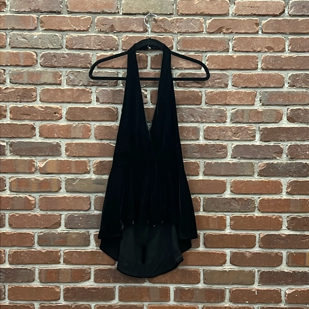 Free People Velvet Halter Top